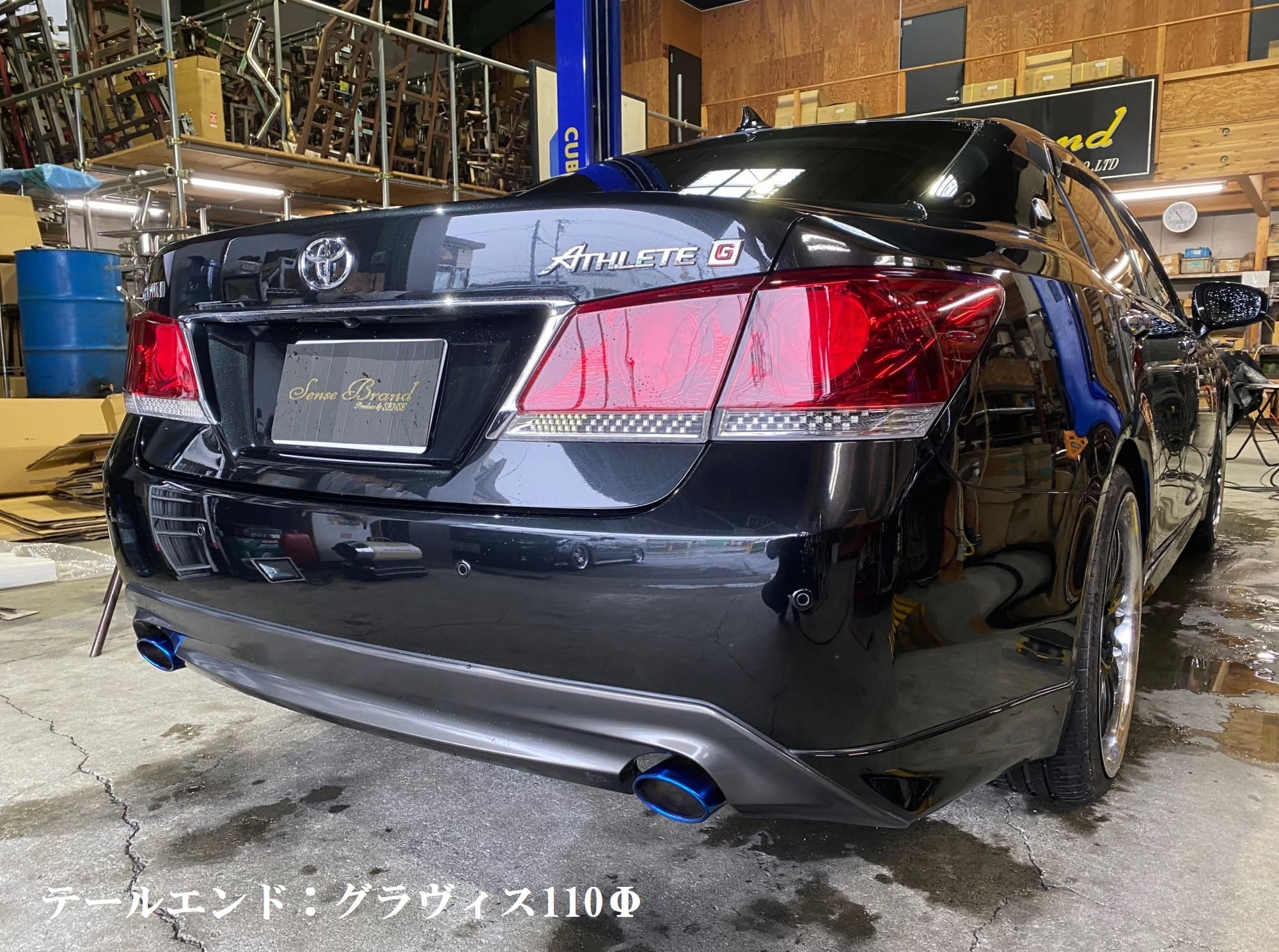 タイプⅢリアマフラー　90φデュアル　14クラウン 3.0L ジャンクション